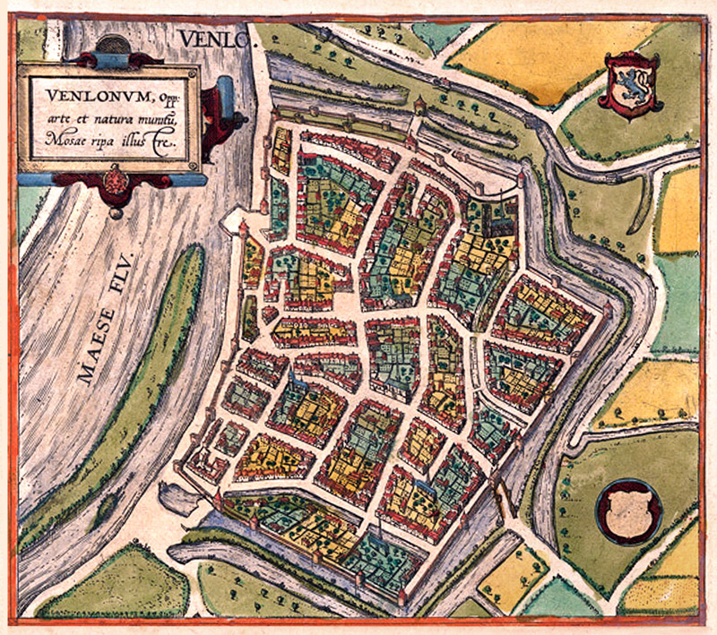 Venlo 1590 Braun en Hogenberg
